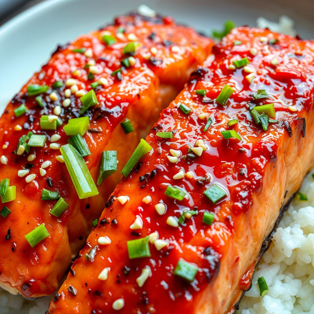 Discover how to make crispy, spicy Bang Bang Salmon in the air fryer. A quick, flavorful meal perfect for busy weeknights