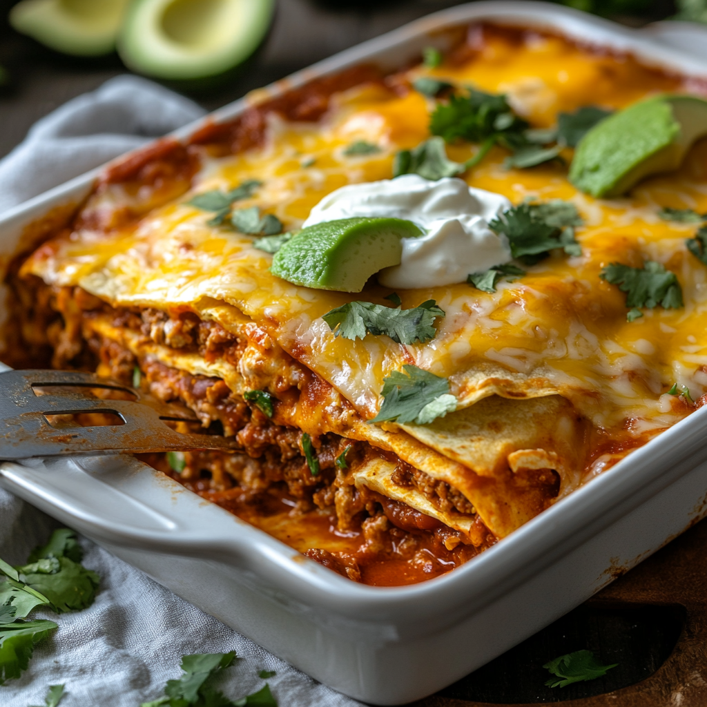 I Just Learned the Easiest Way to Make Enchilada Casserole and My Mind Is Blown